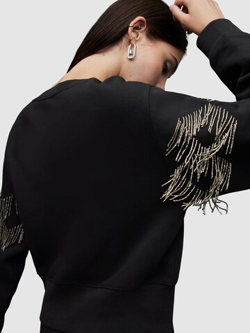 AllSaints Sweatshirt 'ZANIAH TASSEL' in Schwarz