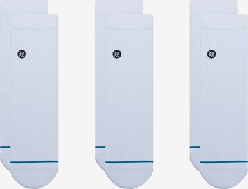 Stance Athletic Socks in White: front