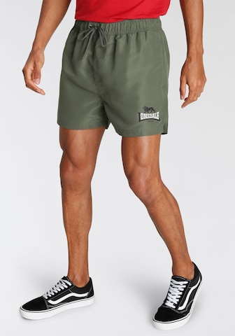 LONSDALE Regular Pants in Green: front
