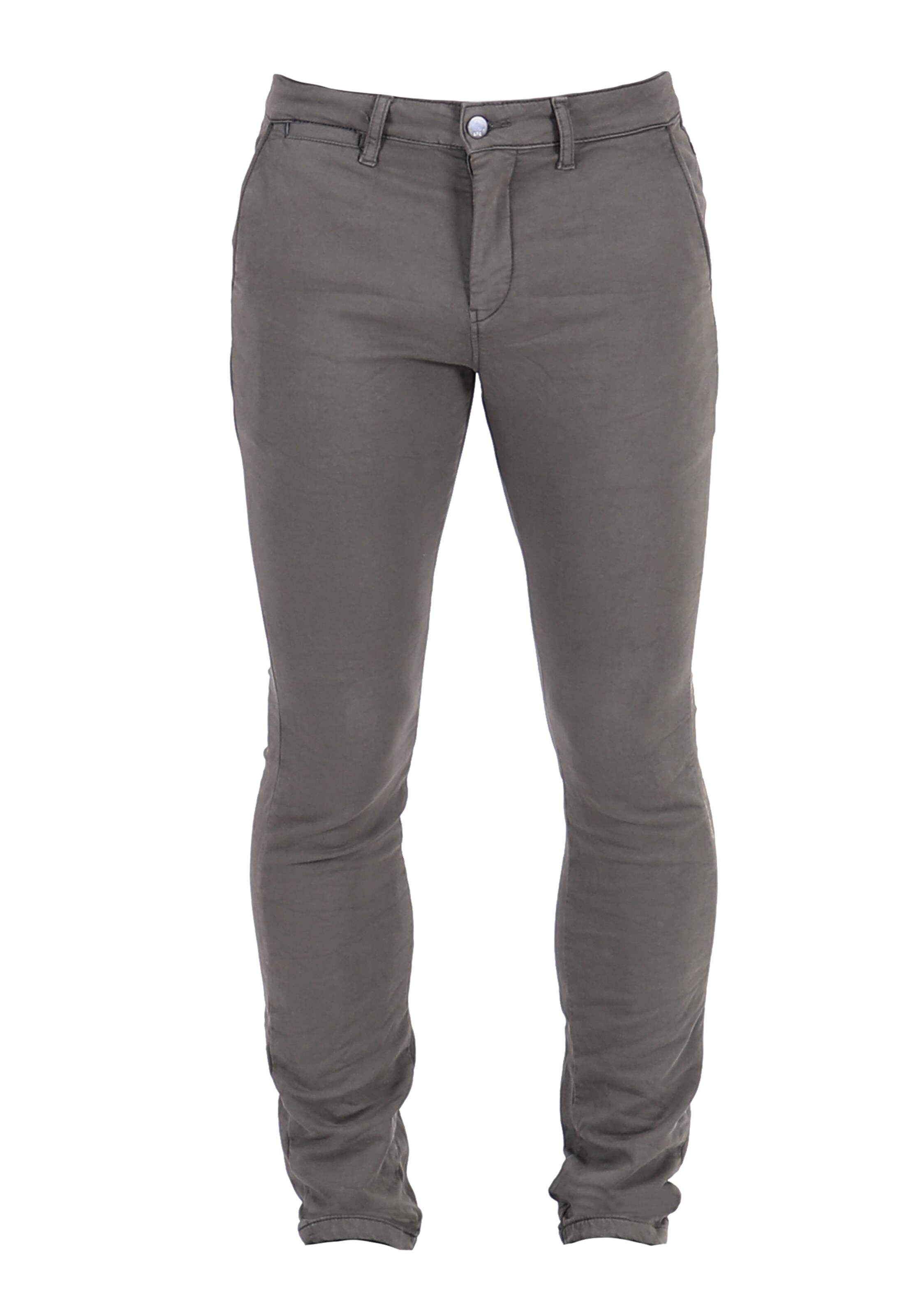 Coupe slim Pantalon chino 'JOGG' Le Temps Des Cerises en gris : devant