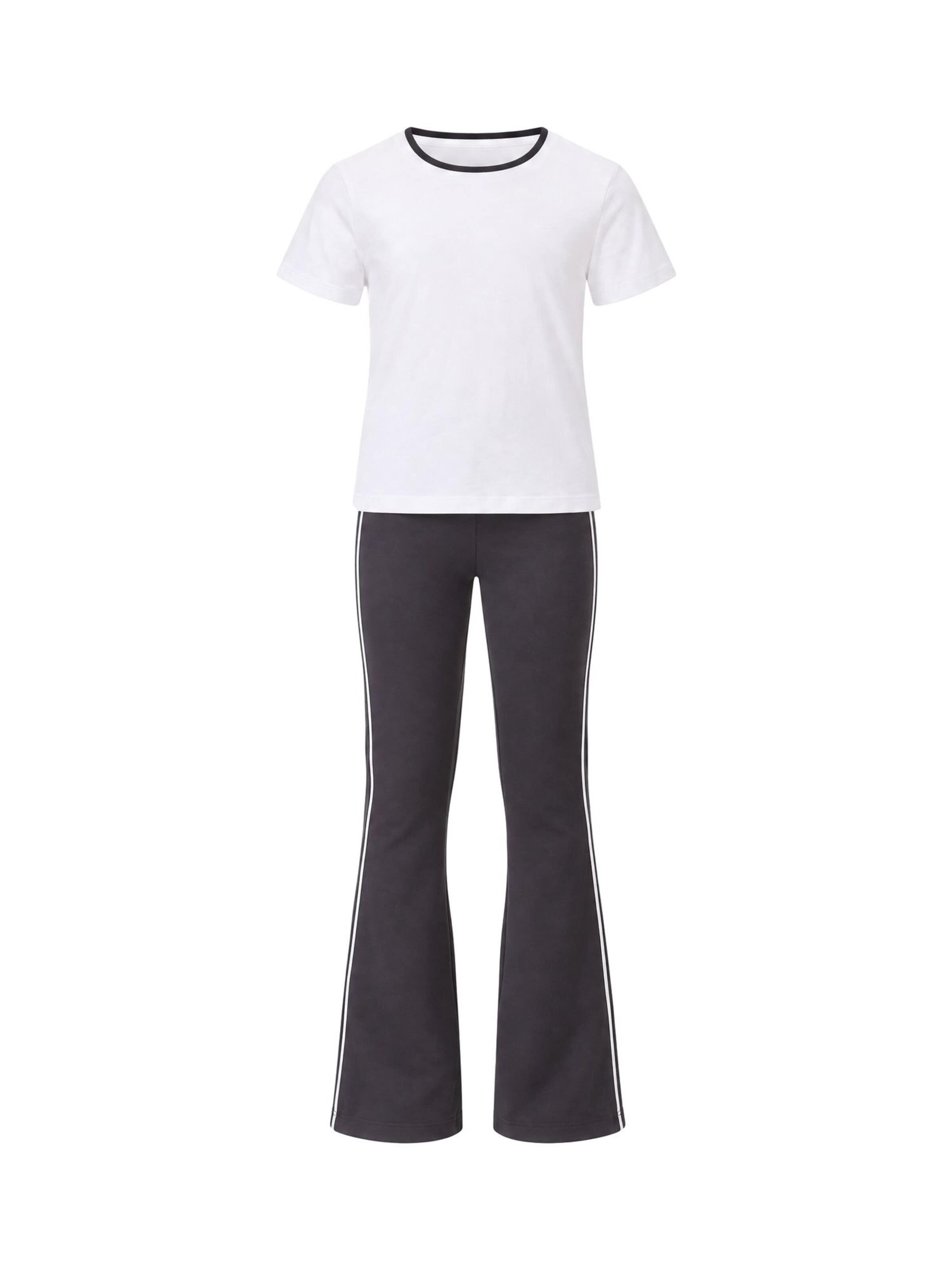 Tommy Life Trainingspak 'Aktive Sets' in Zwart: voorkant