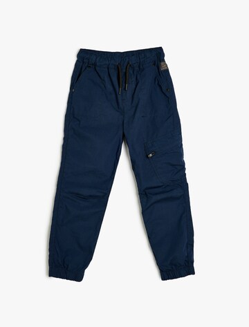 Koton Tapered Broek in Blauw: voorkant