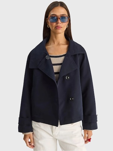 Manteau mi-saison Bianco Lucci en bleu : devant