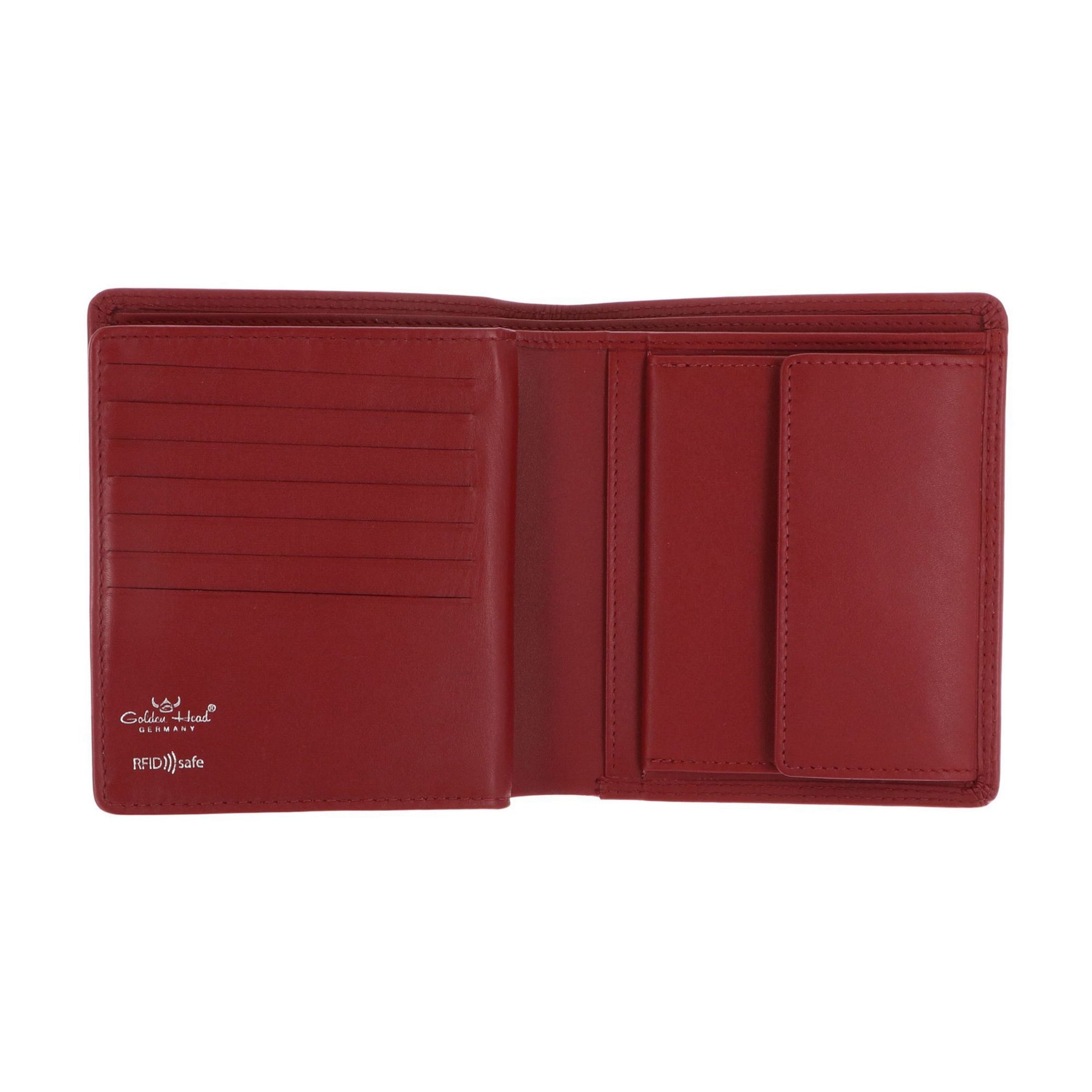 GOLDEN HEAD Wallet 'Polo' in Red