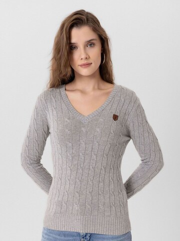 Pull-over 'Joaquin' Jacey Quinn en gris : devant