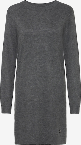 Oxmo - Vestido de malha ' OXAIDA ' em cinzento: frente