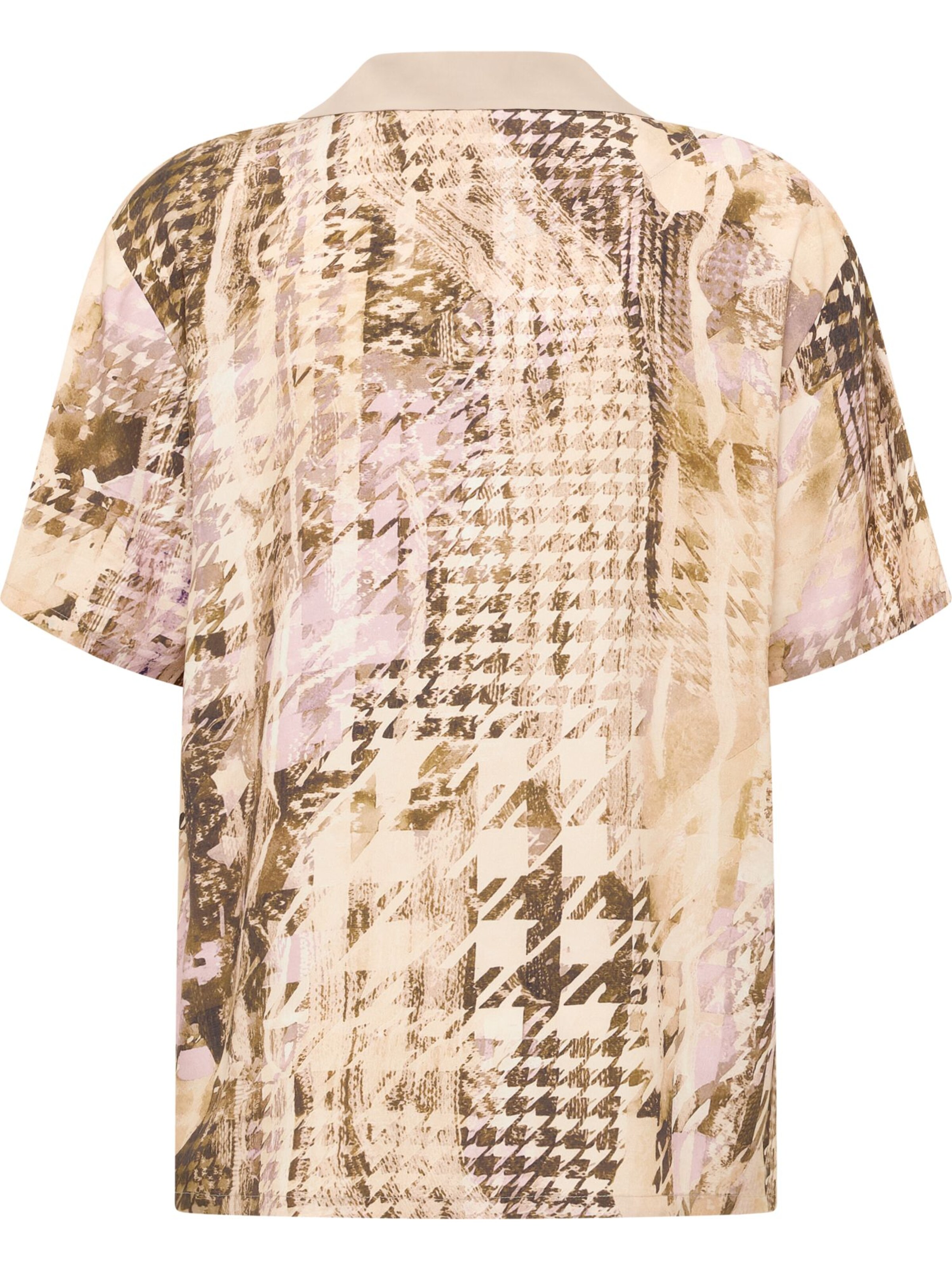 Carlo Colucci Comfort fit Overhemd 'Feig' in Beige