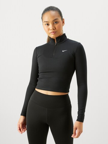 NIKETehnička sportska majica 'ONE' - crna boja: prednji dio