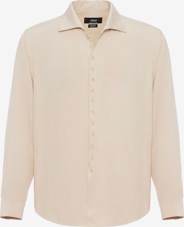 AntiochRegular Fit Košulja - bež boja: prednji dio