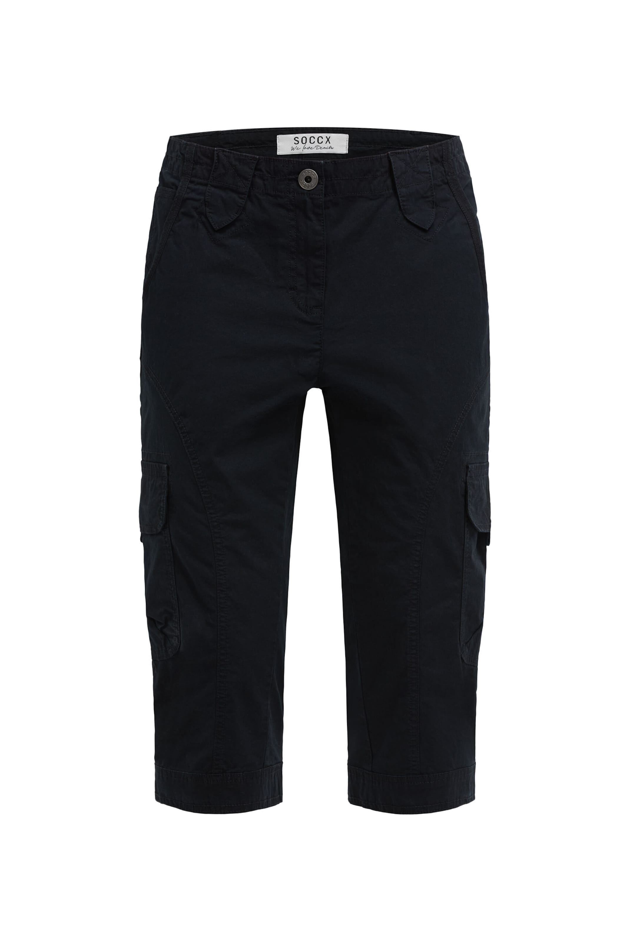 Soccx Regular Pants in Blue: front