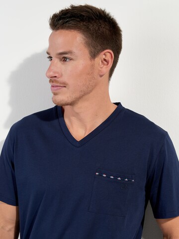Pyjama court ' Salvador ' HOM en bleu