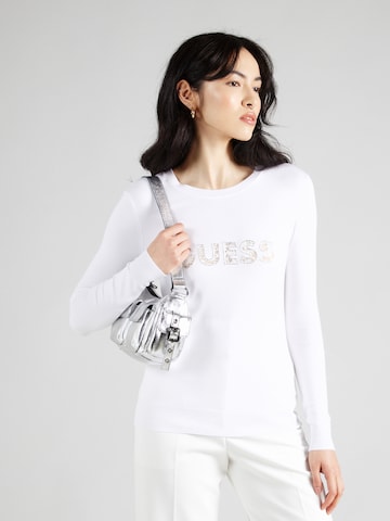 GUESS - Pullover 'MACY' em branco: frente