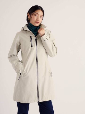 Seasalt Cornwall Between-seasons coat 'Coverack II' in Beige: front