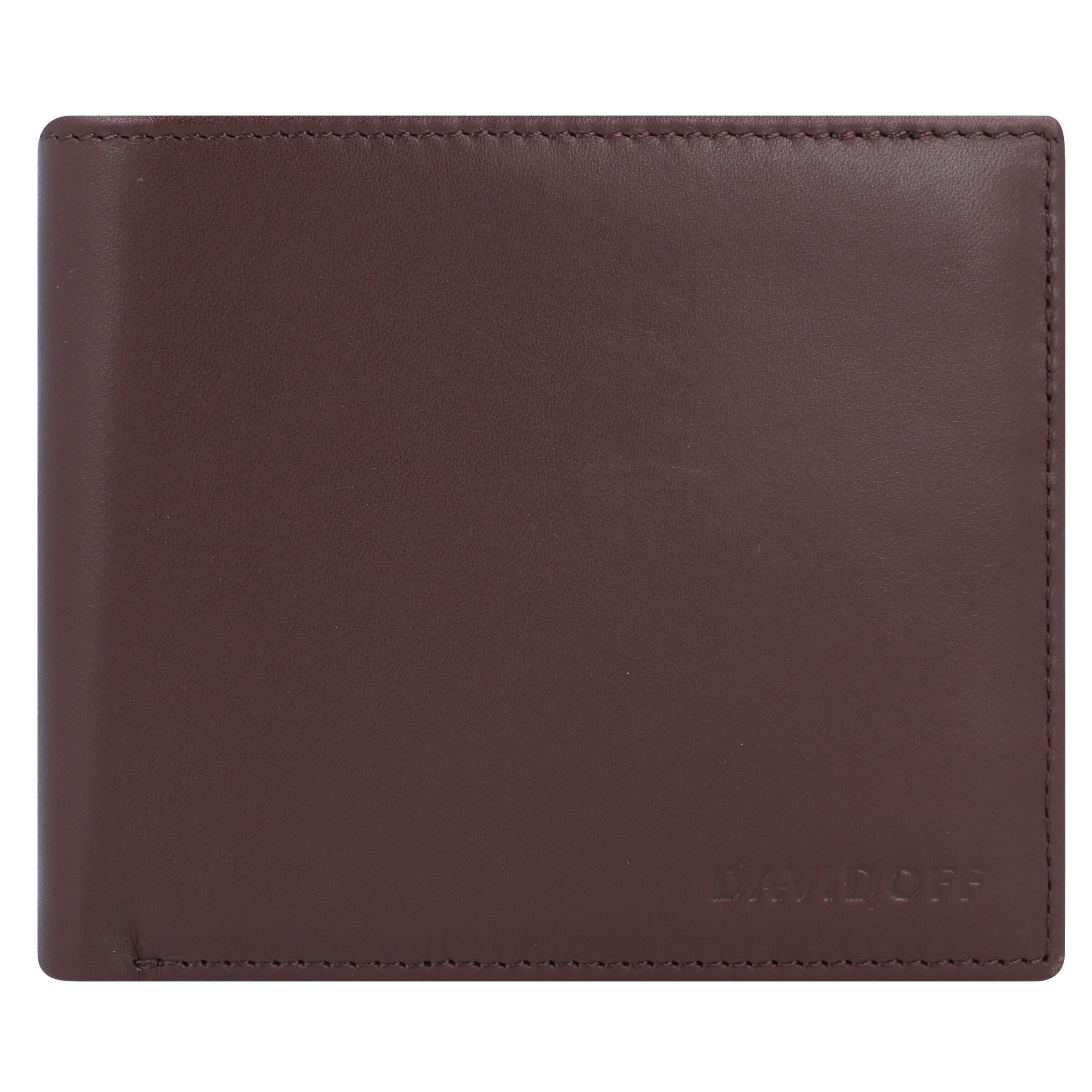 Davidoff Essentials Geldbörse Leder 11,5 cm in Braun: Vorderseite