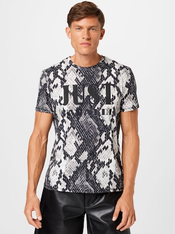 Tricou de la Just Cavalli pe negru: față