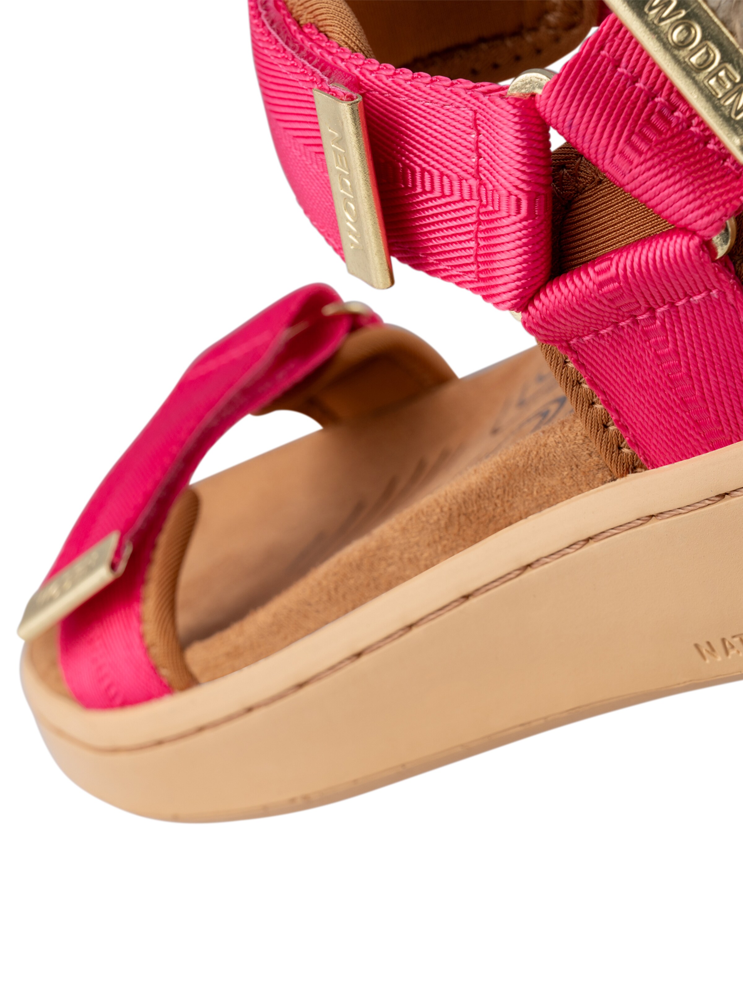 WODEN Sandale 'Line' in Braun