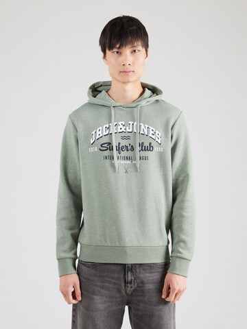 JACK & JONES Sweatshirt in Green: front