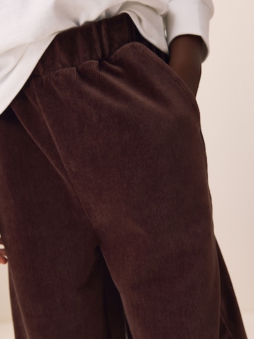 Wide leg Pantaloni de la Next pe maro