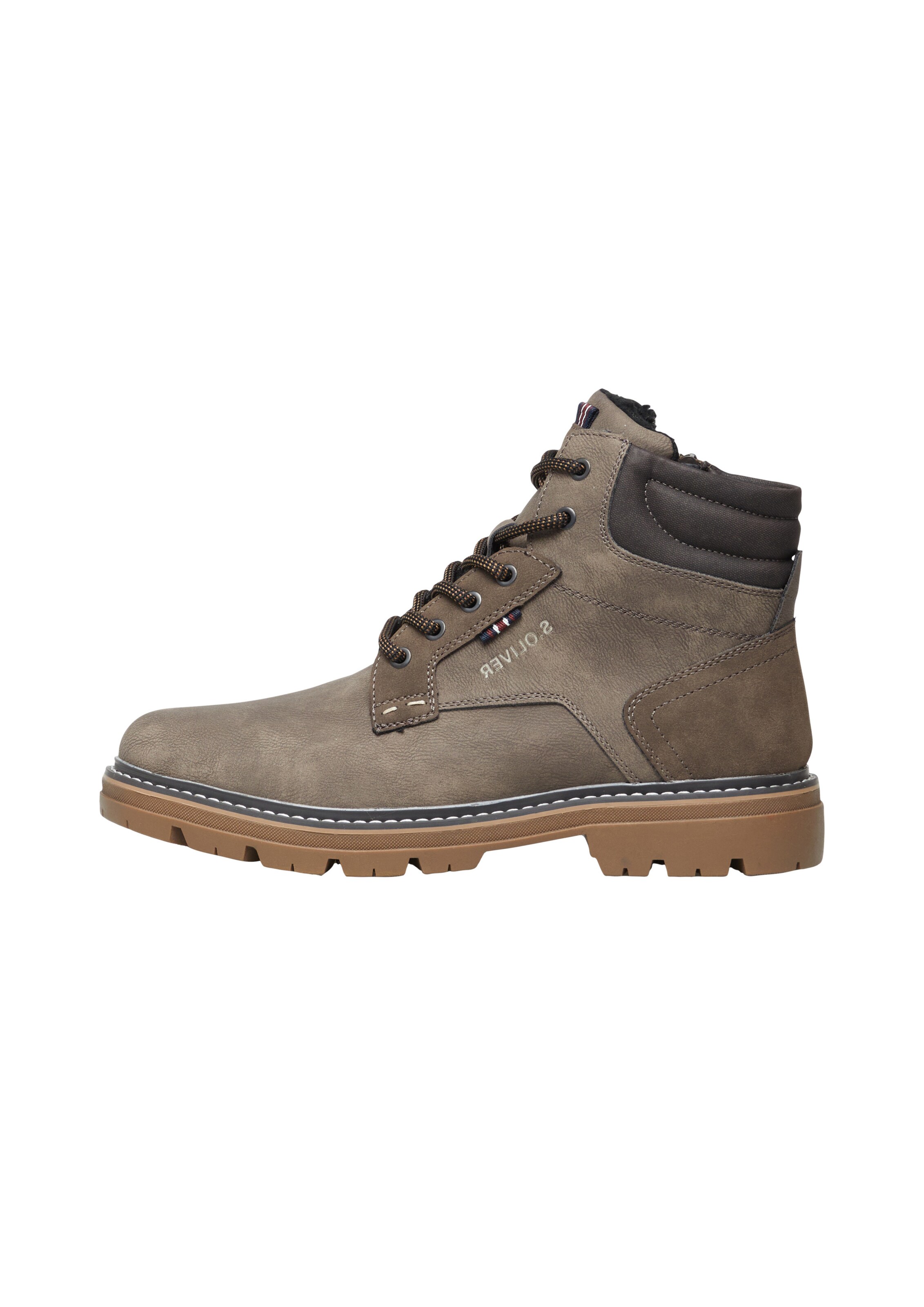 s.Oliver - Botas con cordones en verde: frente