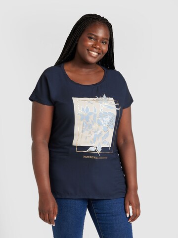 T-shirt 'CARKETTY' ONLY Carmakoma en bleu : devant