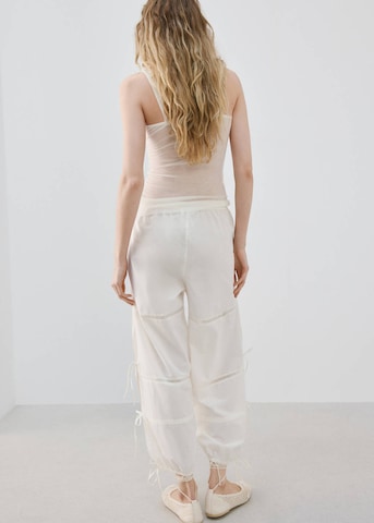 MANGO Pajama Pants in Beige