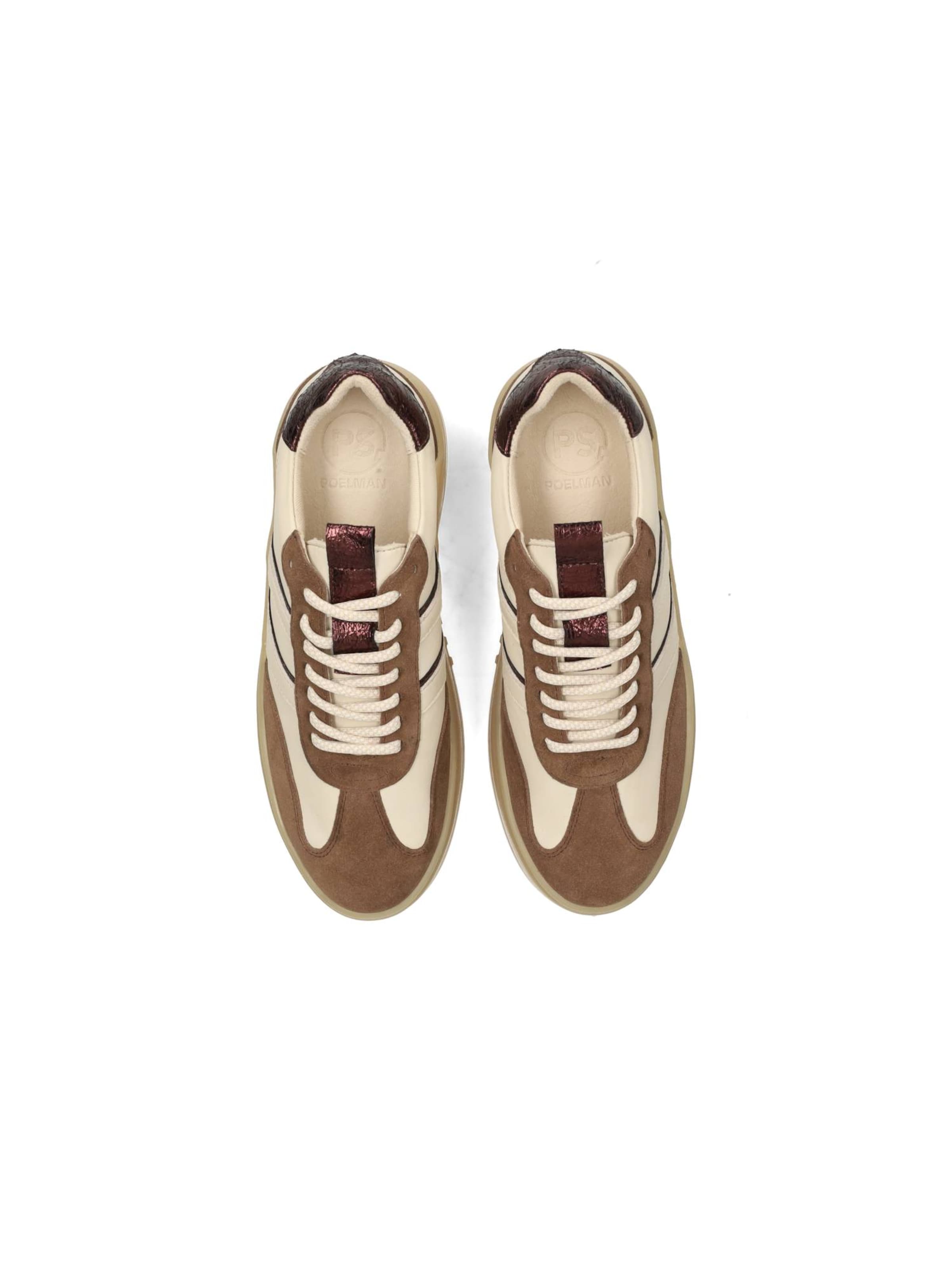 PS Poelman Sneakers laag 'ANEMONE' in Beige