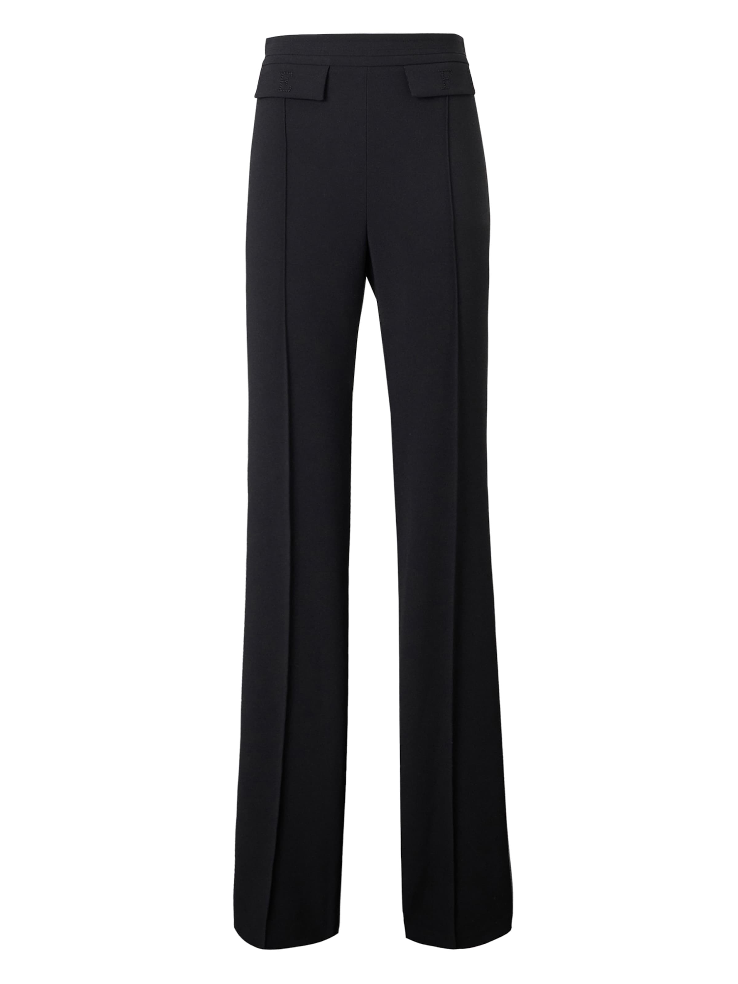 Elisabetta Franchi Широкий Плиссированные брюки в Черный: спереди