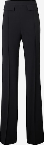 Wide Leg Pantalon à plis Elisabetta Franchi en noir : devant