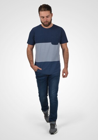 BLEND T-Shirt 'SEBASTIAN' in Blau