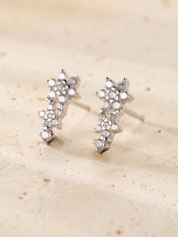 Boucles d'oreilles 'Mini Floral' Hey Happiness en argent