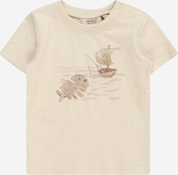 Wheat Shirts 'Fishing' i beige: forside