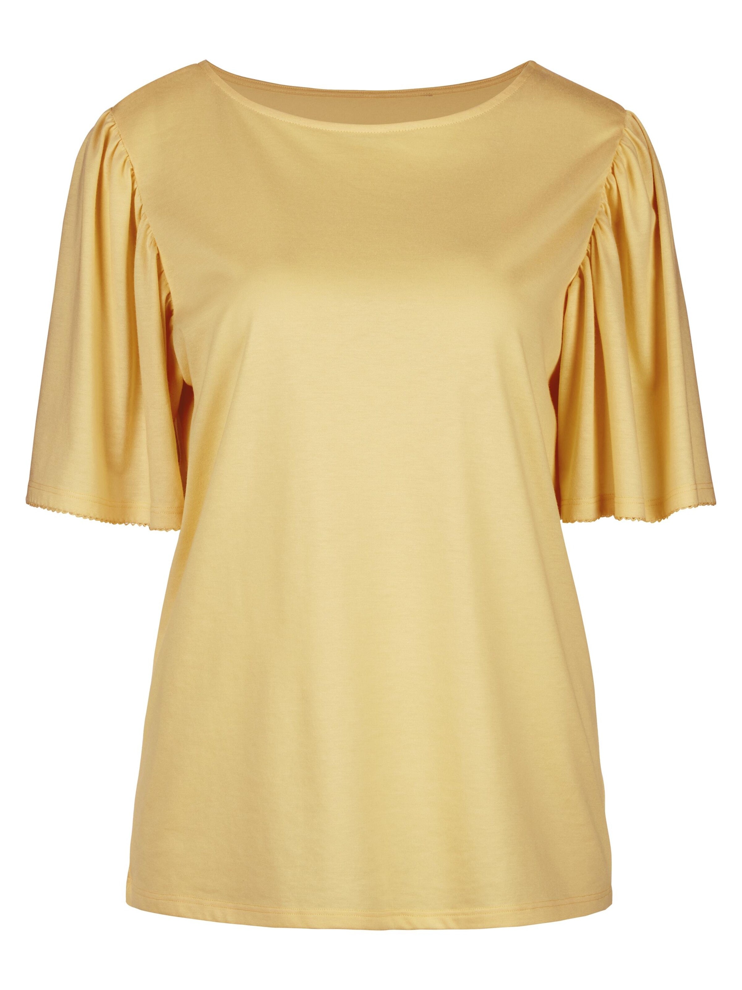 CALIDA Pajama Shirt 'Favourites' in Yellow: front