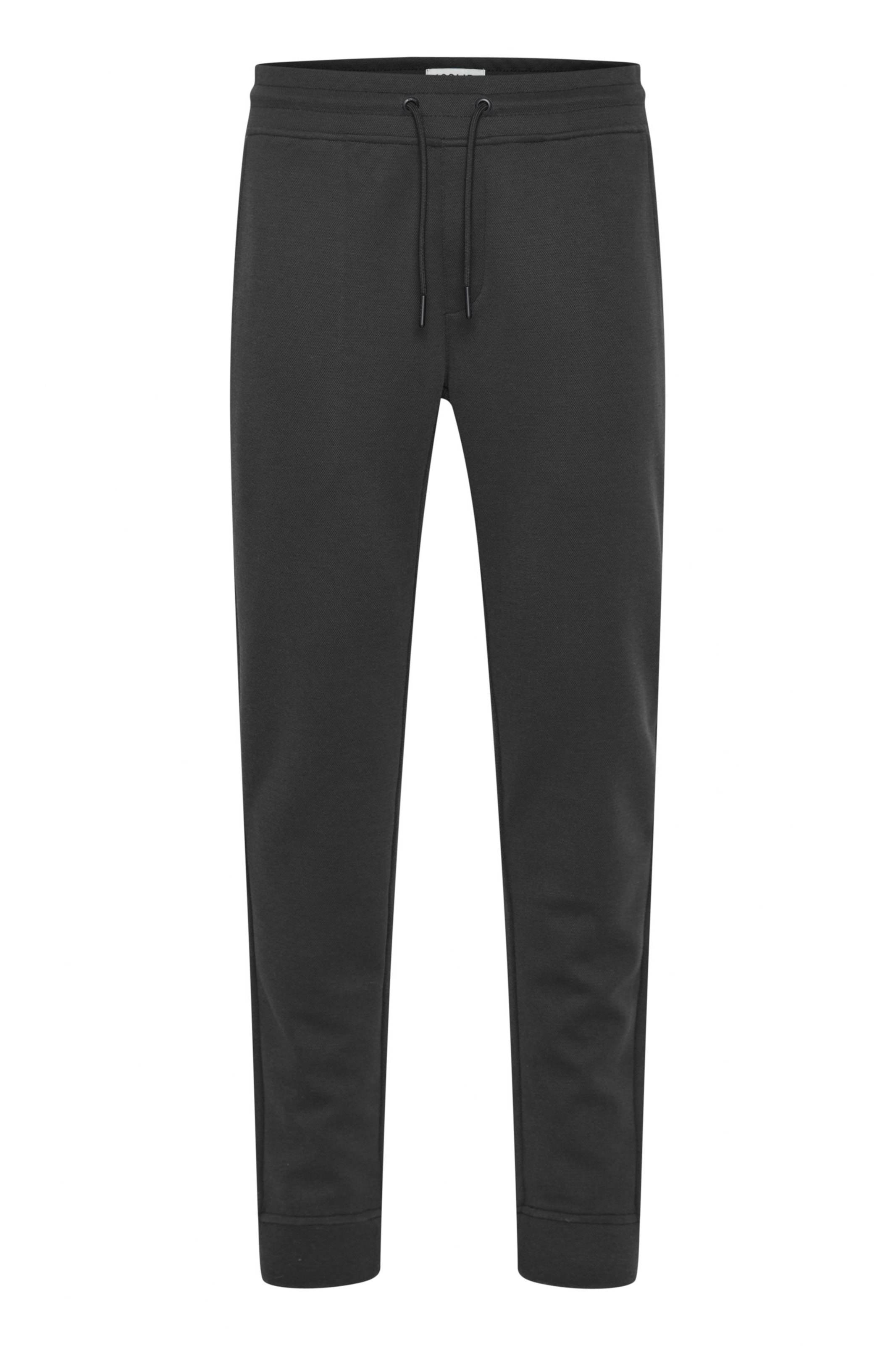 !Solid Tapered Broek 'Quinn' in Zwart: voorkant