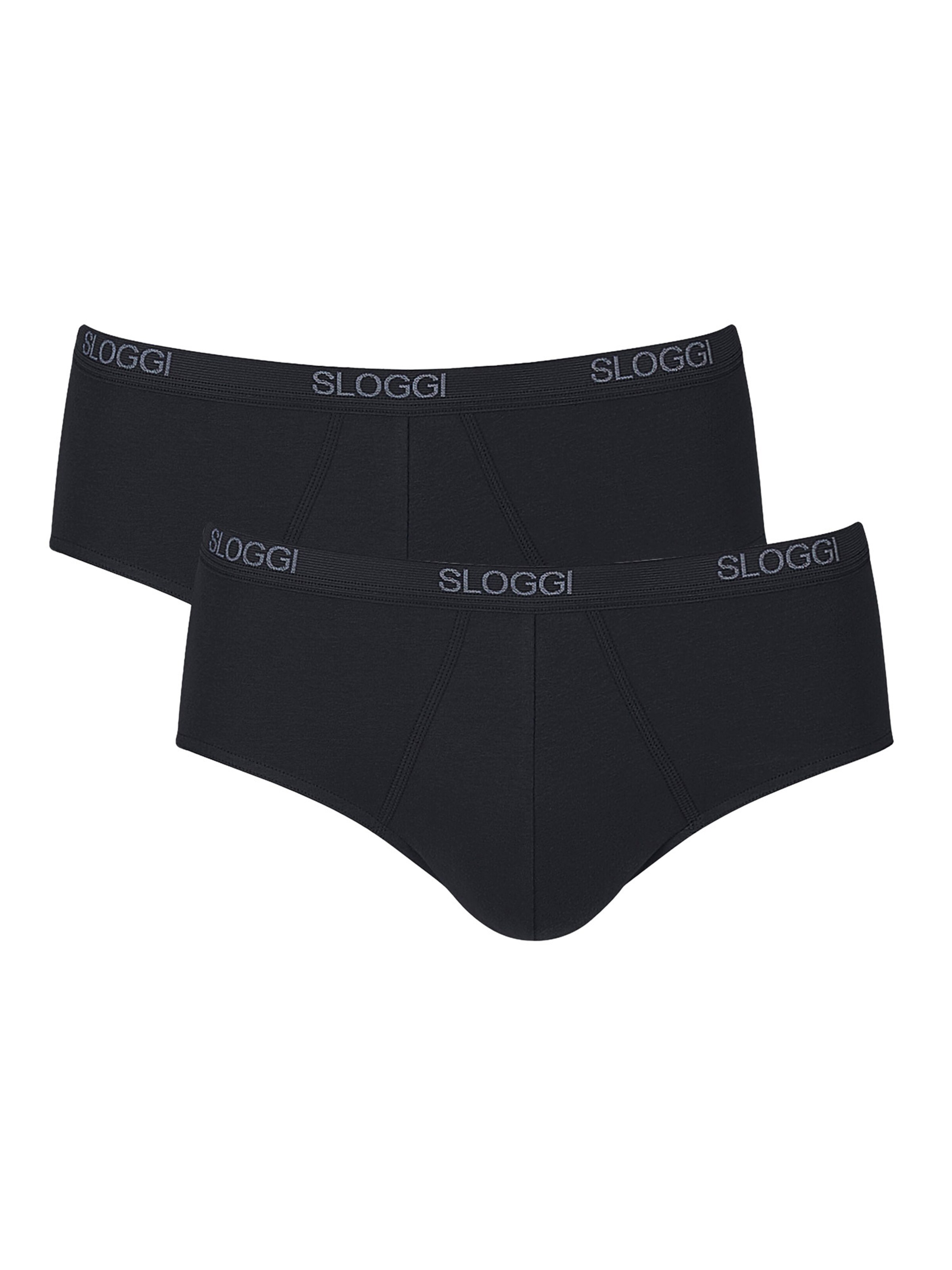SLOGGI Panty ' Basic ' in Black: front