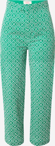 SCOTCH & SODA Regular Broek 'Broderie' in Groen: voorkant