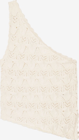 BershkaTop s naramenicama - bež boja: prednji dio