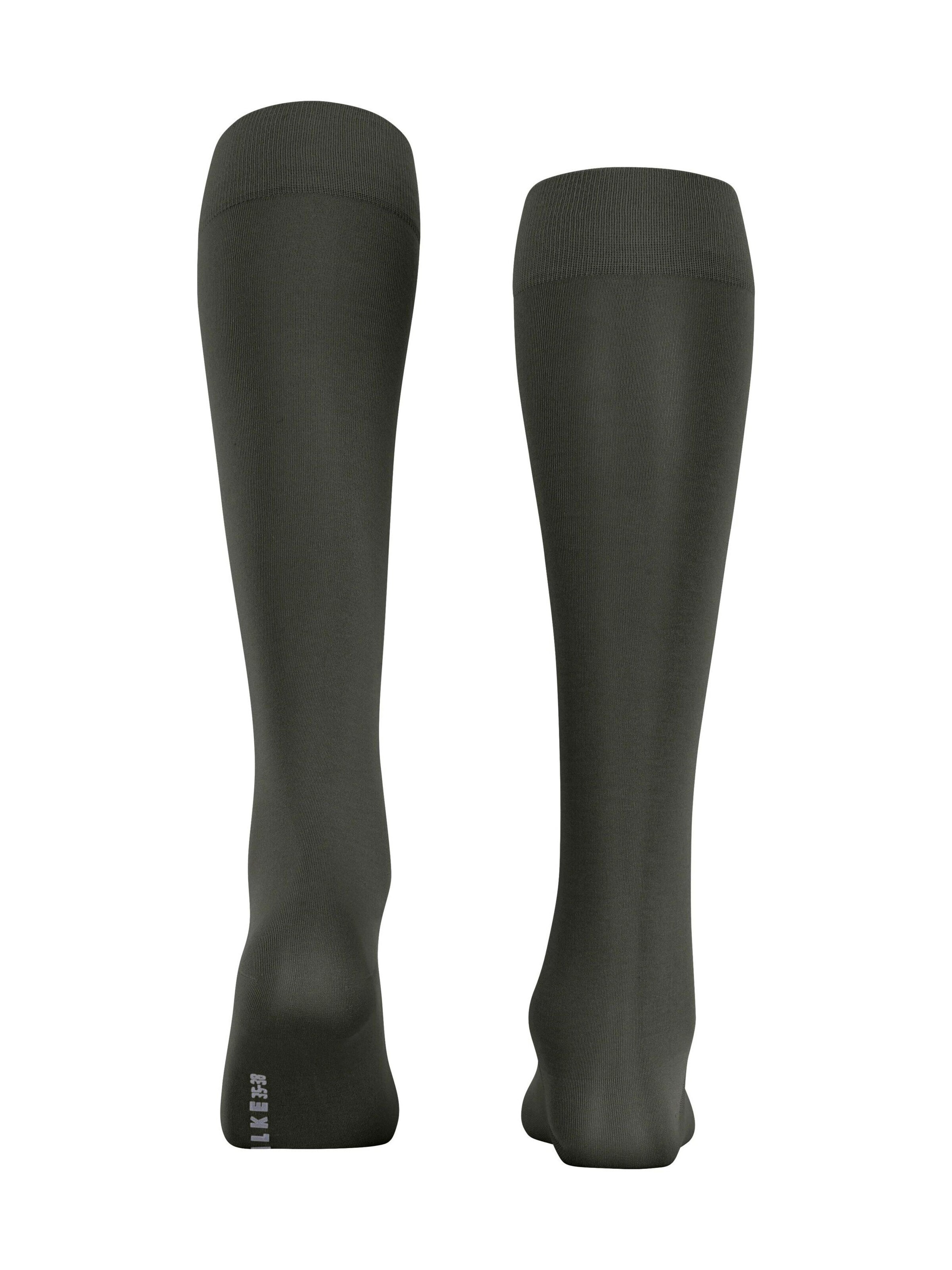 FALKE Knee High Socks 'Cotton Touch' in Green