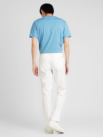 Regular Pantalon à plis 'Genius' BOSS en blanc