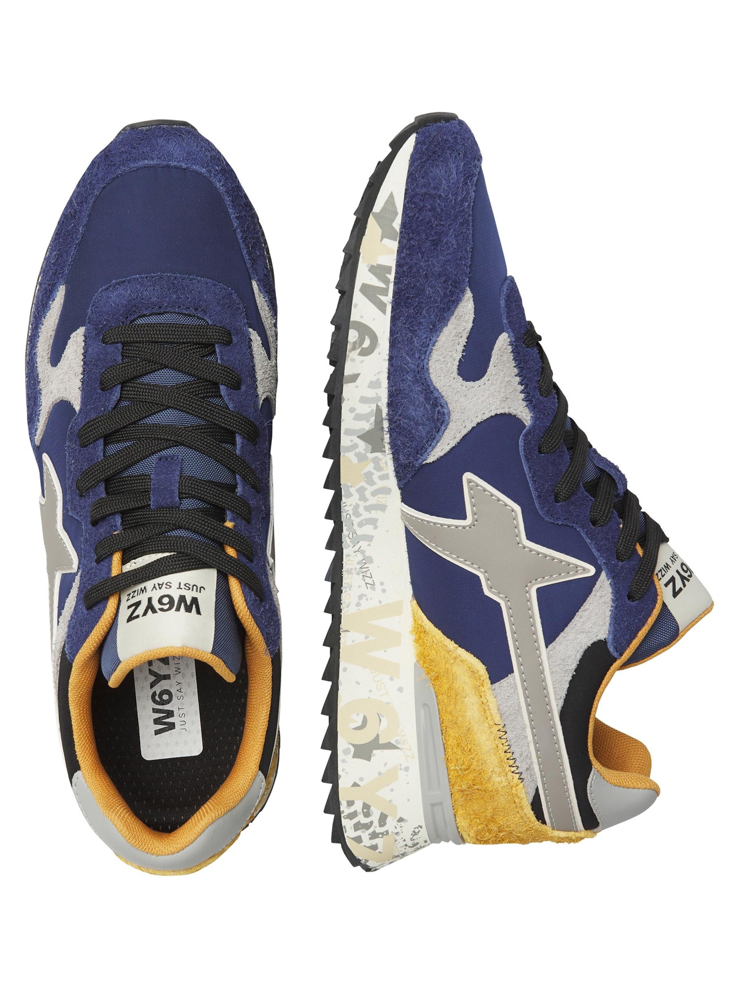 Baskets basses 'YAK-M.' W6YZ en bleu : devant