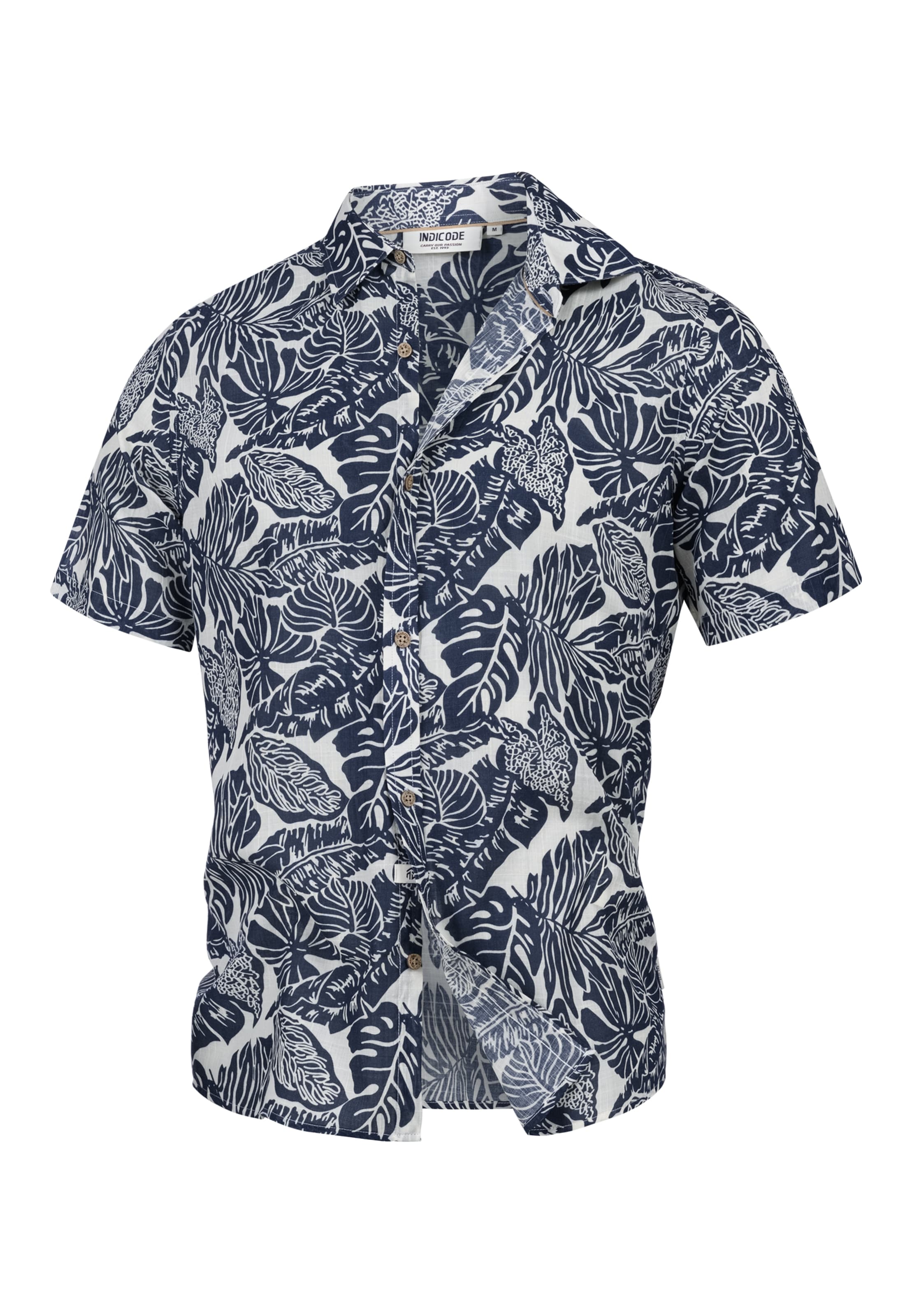 Coupe regular Chemise ' Malve ' INDICODE JEANS en bleu : devant