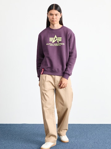 ALPHA INDUSTRIES Μπλούζα φούτερ σε λιλά
