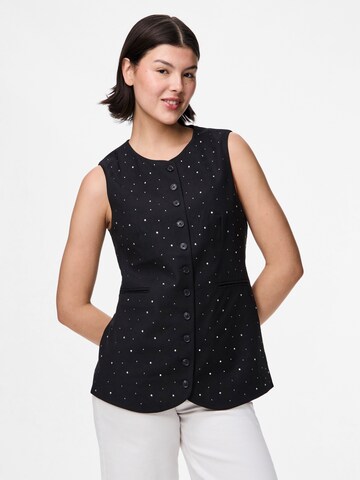 PIECES - Chaleco para traje en negro: frente