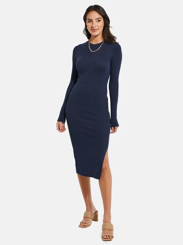 Threadbare Knitted dress 'Amethyst' in Blue