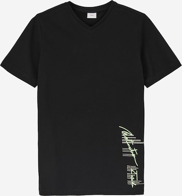 s.Oliver T-Shirt in Schwarz: predná strana