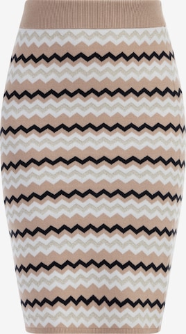 faina Rok in Beige: voorkant