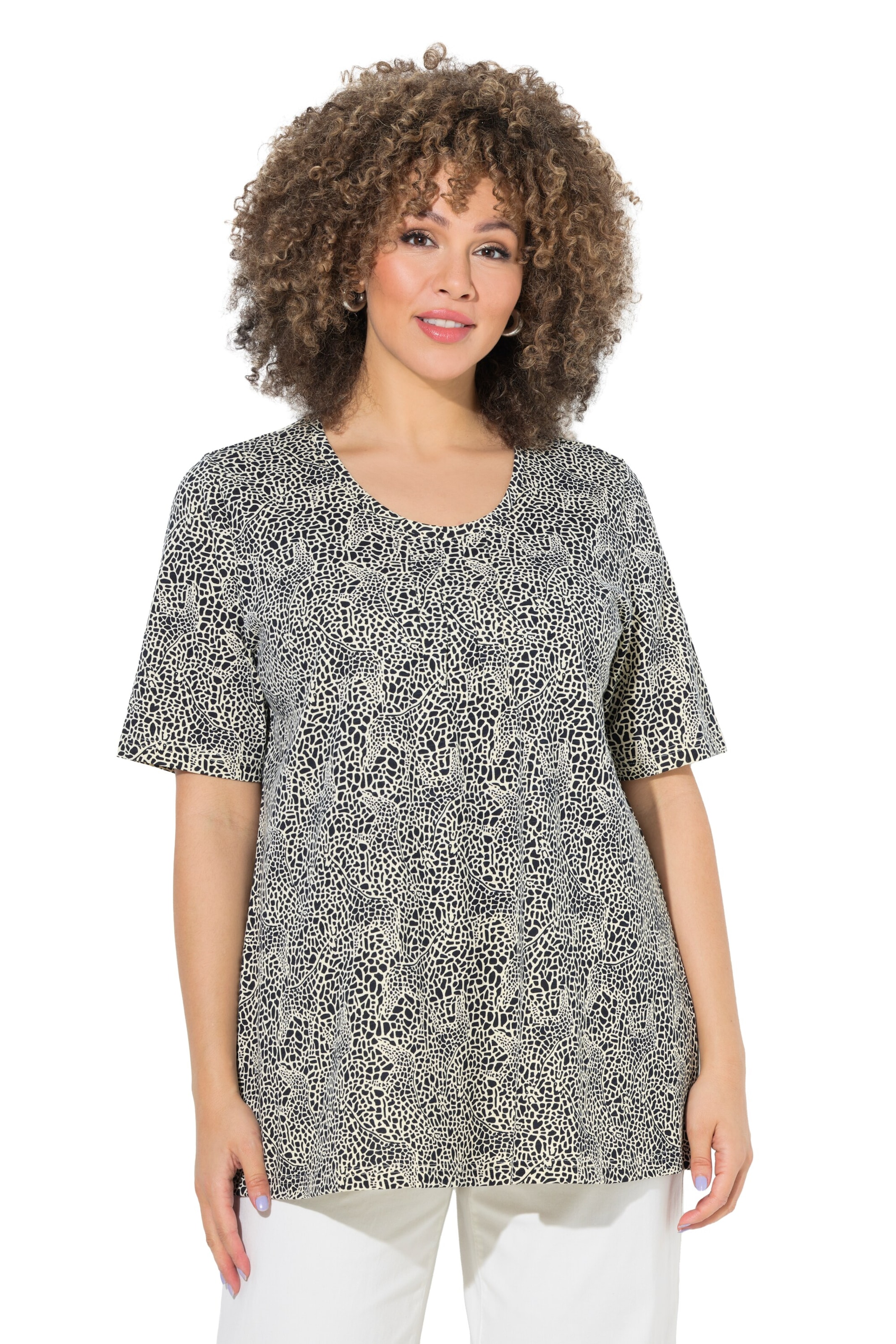 Ulla Popken Shirt in Black: front