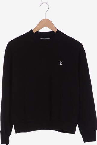 Calvin Klein Jeans Sweatshirt & Zip-Up Hoodie in L in Black: front