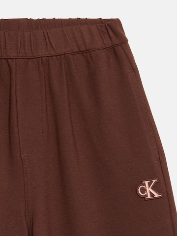 Wide Leg Pantalon Calvin Klein Jeans en marron
