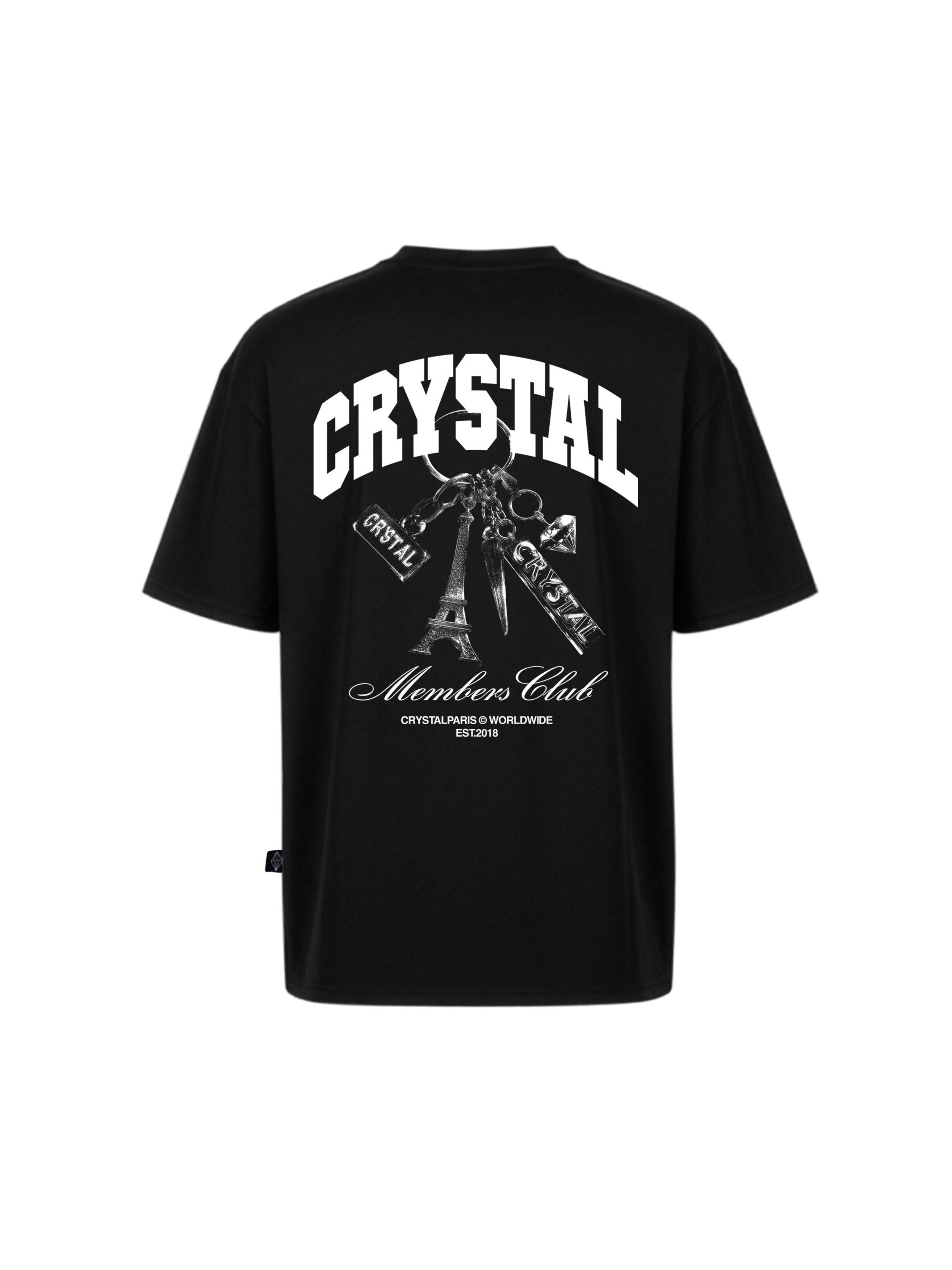 Crystal Paris Shirt 'Keys' in Black