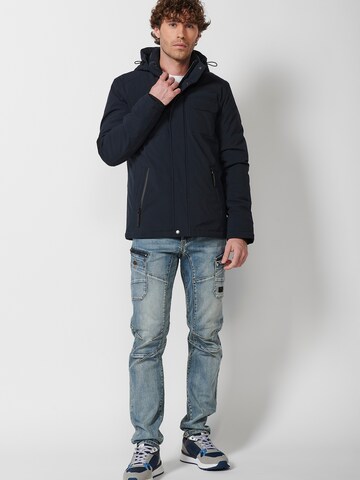 KOROSHI Between-Season Jacket in Blue